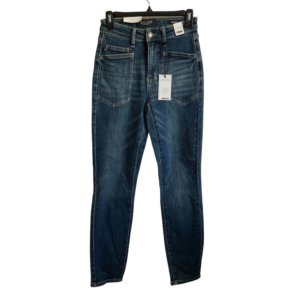 Judy Blue High Rise Relaxed Fit Straight Leg Jeans - Size 1/25 - NEW Denim